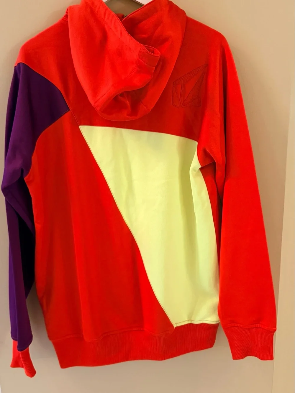Volcom Orange Pullover Technical Activewear Hoodie Sweatshirt Medium